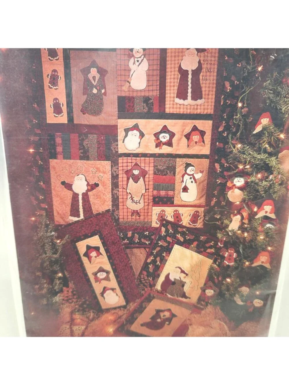 A Few Favorite Things Quilt Pattern Kit Fiber Mosaics Santa Angel Gingerbread